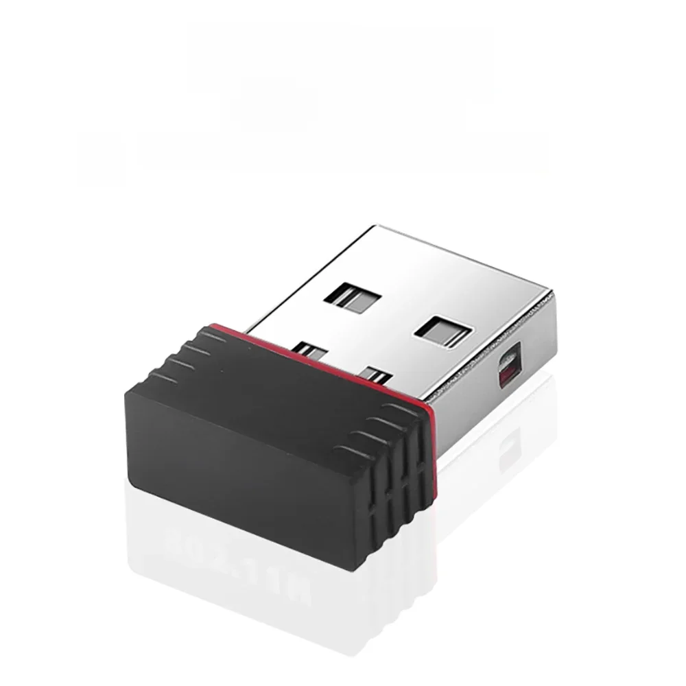 Adaptateur WiFi USB RTL8188 150Mbps pour Raspberry Pi, adaptateur de carte réseau sans fil Dongle WiFi pour ordinateur de bureau ordinateur portable Windows