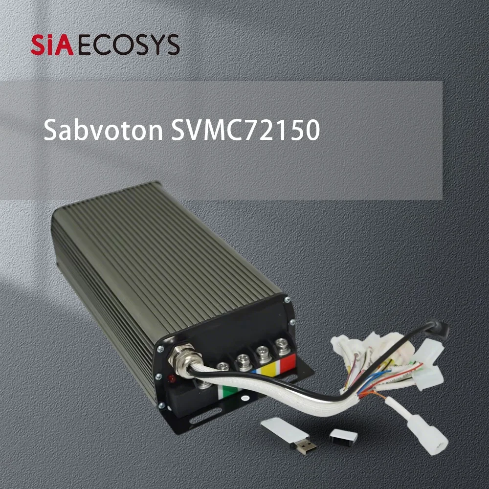 

Unlock Type Sabvoton SVMC72150 V2 72V 150A Programmable Controller FOC for 3000W E-Motorcycle & E-Scooter with Bluetooth