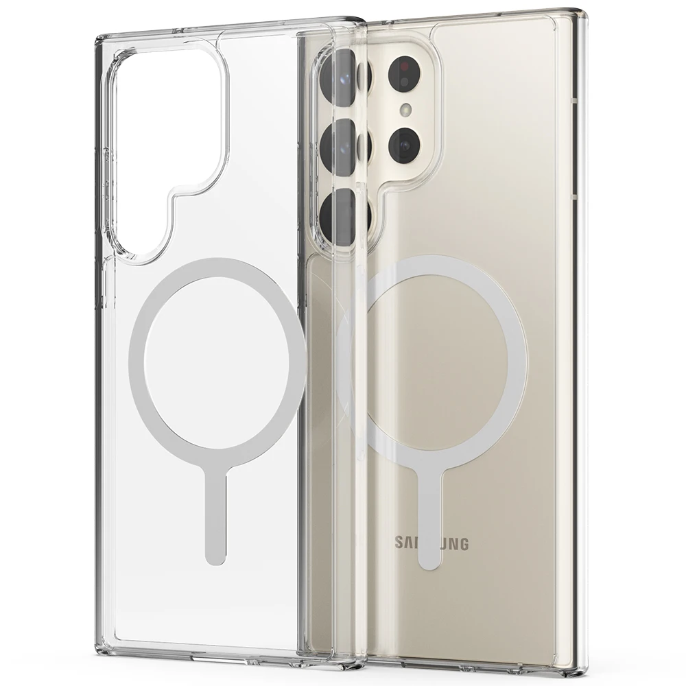 (SALE) shineji Moru Mac Seif Transparent Jelly hard case Dyscoloration X magnetic magnet M air CLO base Galaxy S24 S23 S22 S21 S20 note 20 Ultra Plus