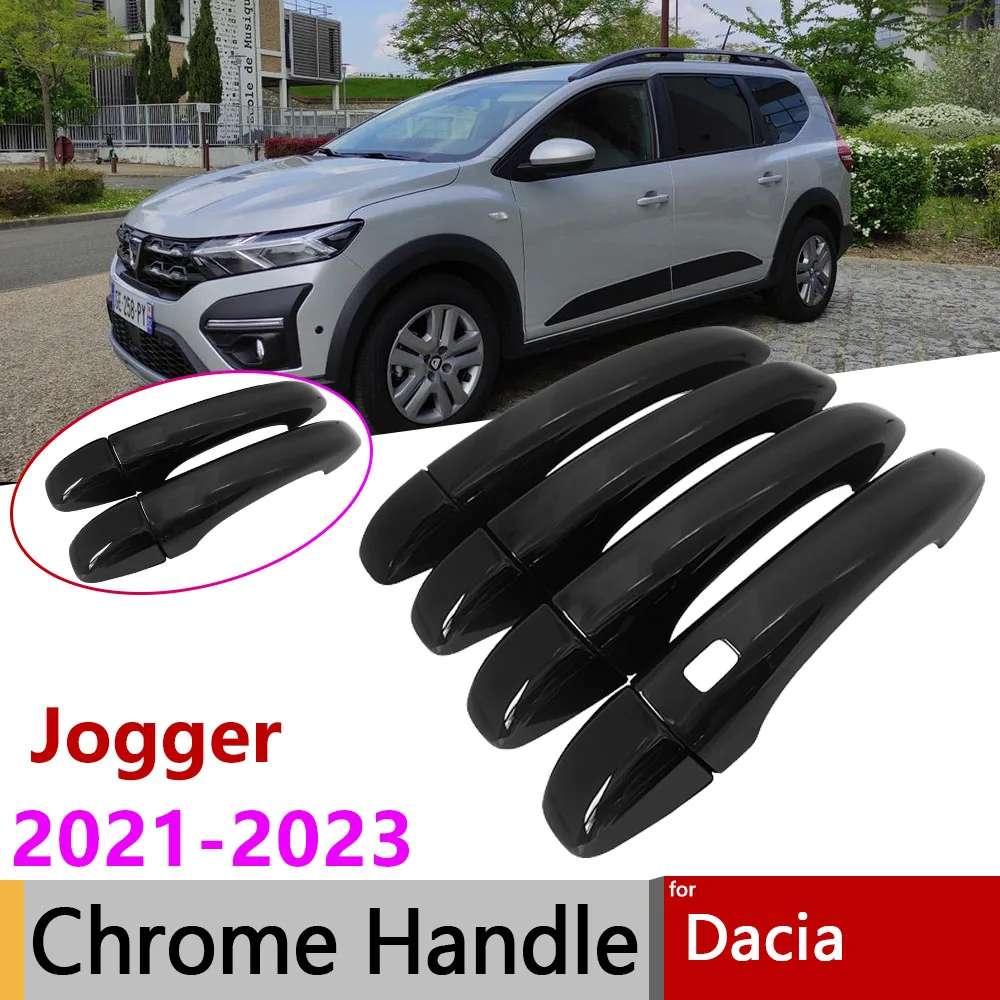 

Anti-Scratch Resistant for Dacia Jogger 2021 2022 2023 Gloss Black Door Handle Cover Car Exterior Styling Accessories Stickers