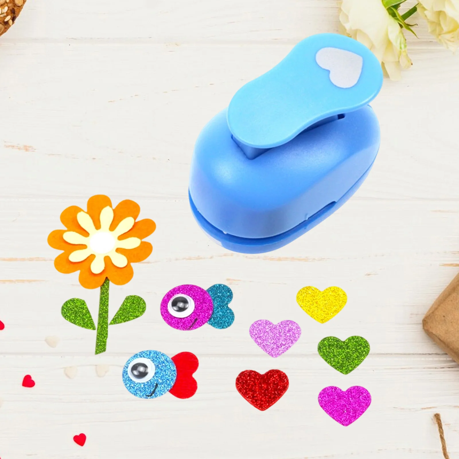 Scrapbook Papier Puncher Benodigdheden voor Ambachten Wenskaart Maken Fotopapier Drie Bladeren, Papier Ambachten Scrapbook DIY Embossing H