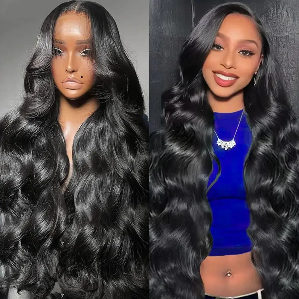 

300 Density Body Wave Human Hair Wigs 13x6 Hd Lace Frontal Wig 30 Inch 13x6 Lace Frontal Wig 100% Human Hair wig For Black Women
