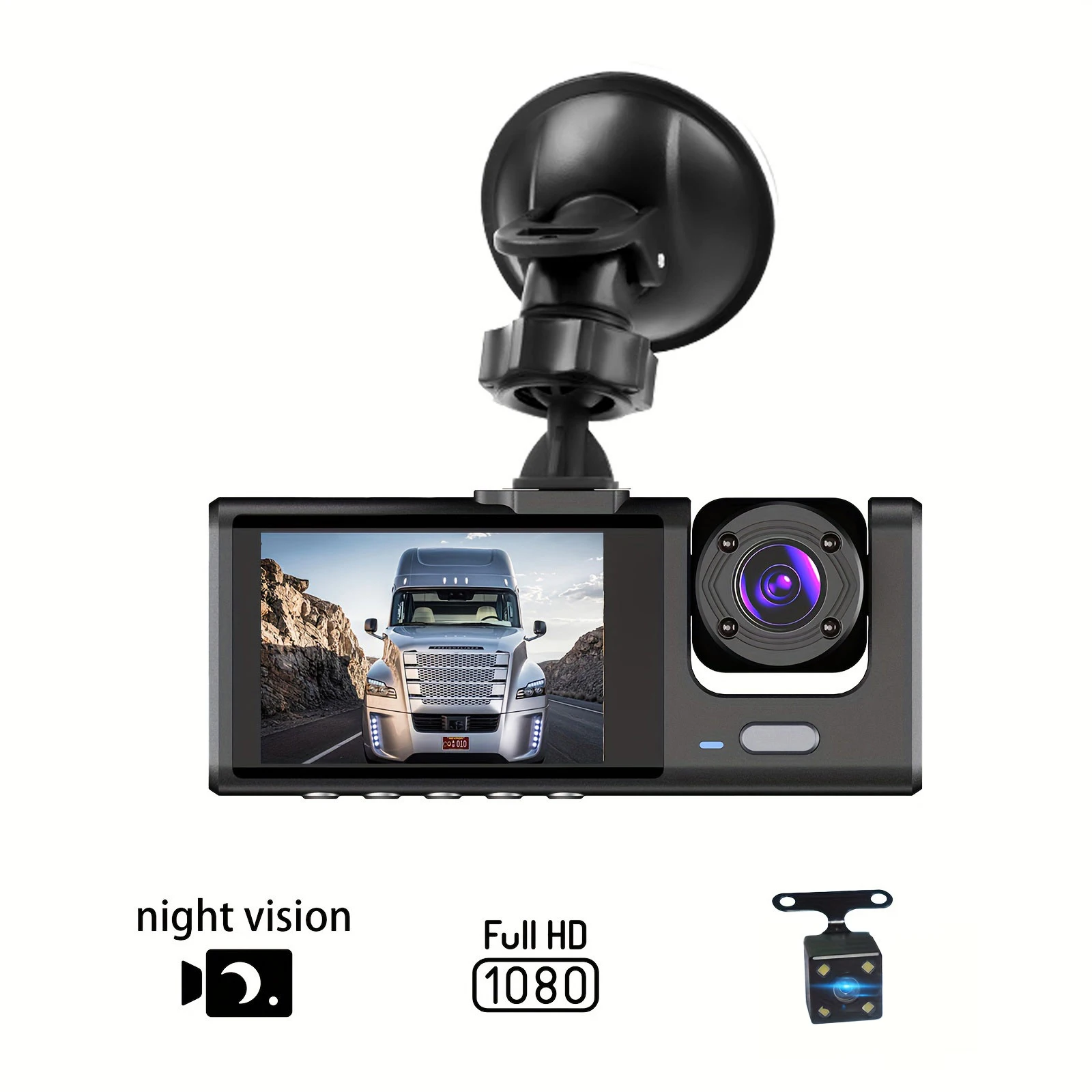 3 Channel Dash Cam … - image