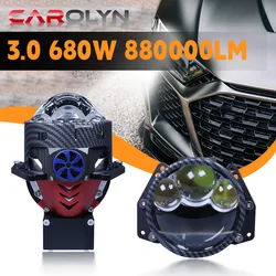Carolyn H4 H7 Bi LED car lens projector headlights 9005 9006 LED headlights laser lens headlight modification kit