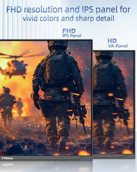 Herní monitor FYHXele 24,5 palce s HDMI DP, širokým pozorovacím úhlem, 320 Hz, 1080P, rychlou odezvou 1 ms a LED podsvícením 10 nejlepší prodej 24palcový přenosný monitor - №6