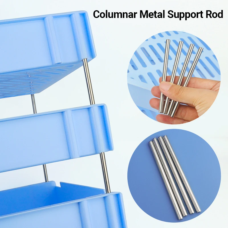 HUAJIE Morandi اللون متعدد الطبقات منظم ملفات سطح المكتب رف صينية تخزين مجوفة مقاومة للرطوبة حامل مستندات مكتبي متين