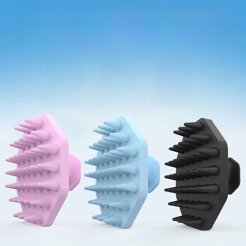 Shampoing en Silicone pour cuir chevelu, masseur de cheveux, brosse de Massage du cuir chevelu, peigne de lavage des cheveux, brosse de douche, bain, Spa