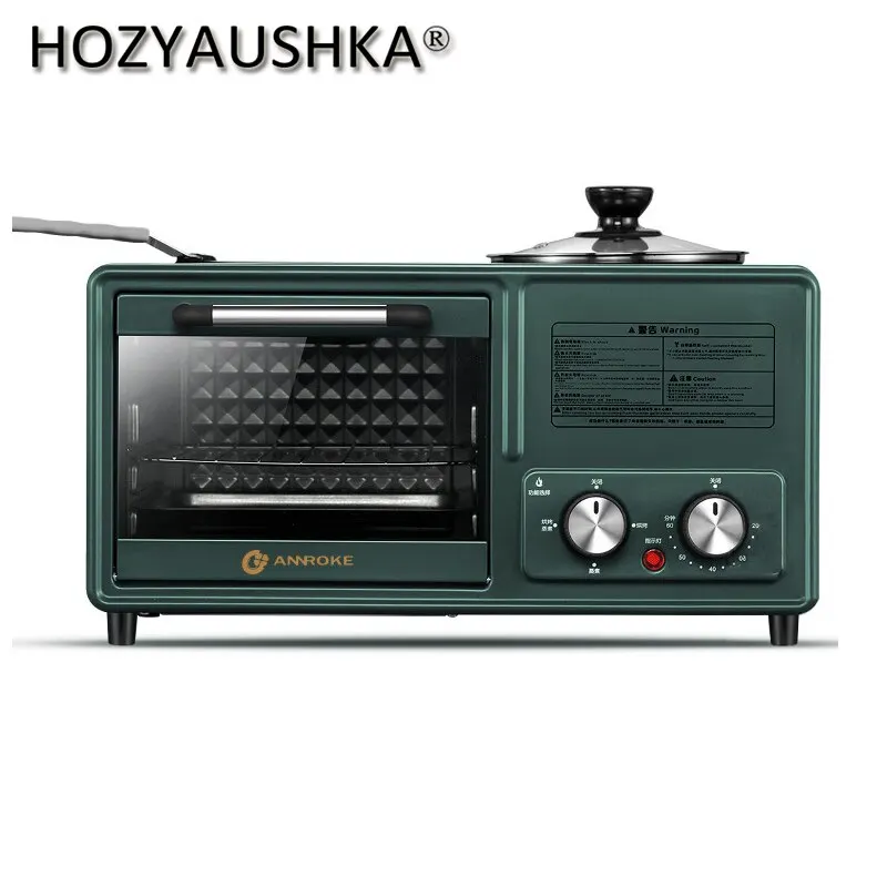 آلة الإفطار أربعة في واحد متعددة الوظائف ، آلة الإفطار مع محمصة 8 لتر