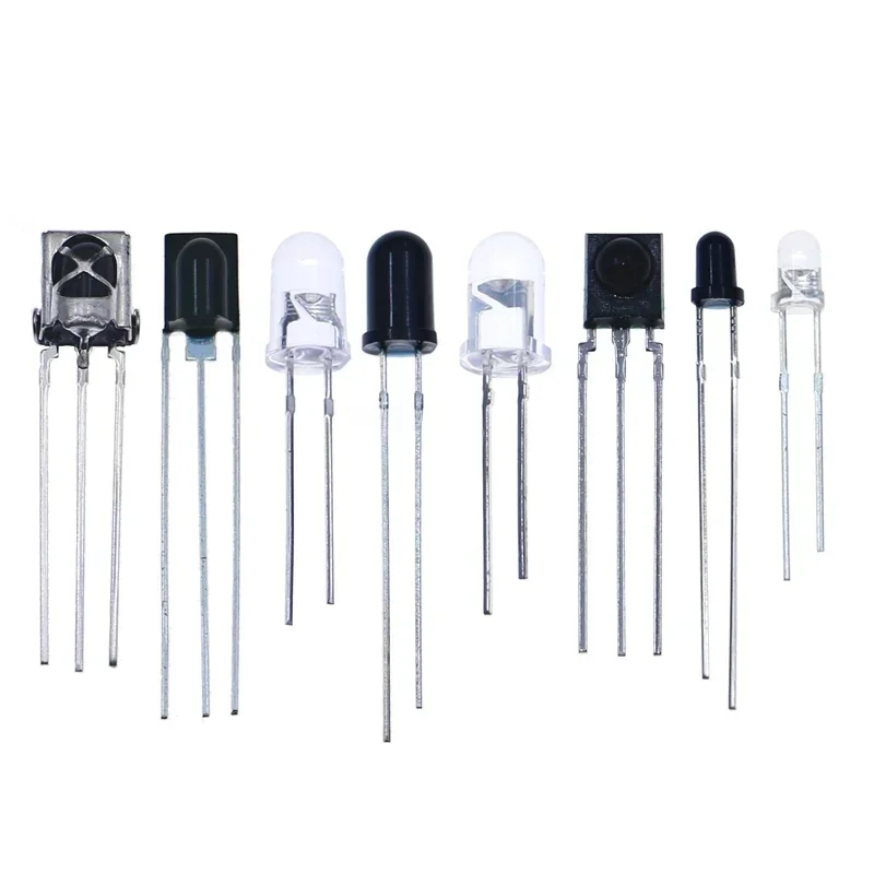 60 sztuk 3mm 5mm 850 940nm VS1838 IR LED dioda elektroluminescencyjna zestaw asortymentowy nadajnik-odbiornik lampa na podczerwień emiter fototranzystor — zdjęcie 2