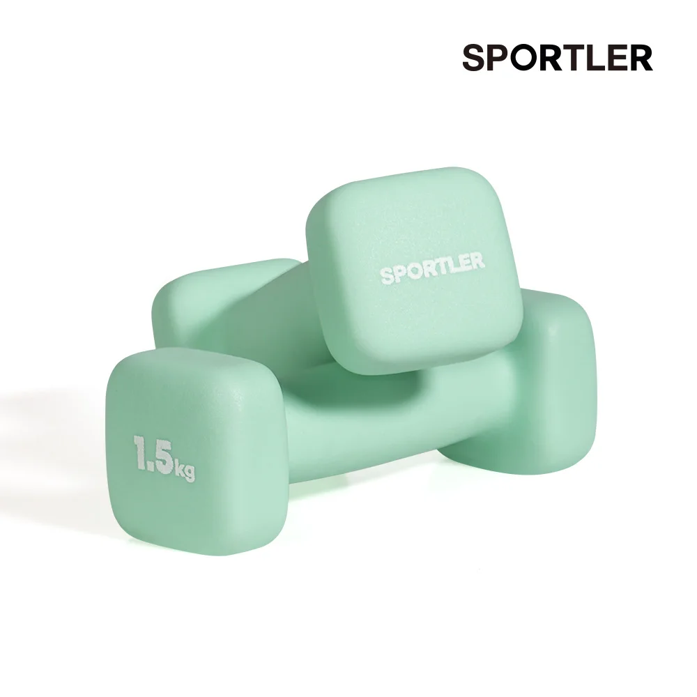 Sportler beauty dumbbell neoprene women's dumbbell women's yoga pilates strength mini 1.5kg set of 2