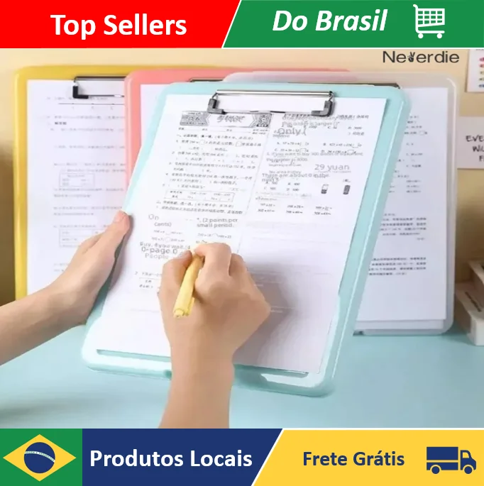 1 Peça Prancheta Com Armazenamento Pasta De Prancheta De Abertura - Neverdie Store
