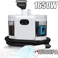 1650W Steam Cleaning Spray Machine15KPa Spray Brush Suction Carpet Cleaner Handheld Smart Home Appliance for Sofa Bed Clean