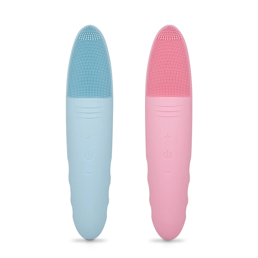 Silicone Exacription Pair Face Obrating cleanzer sebage removal face wash brush skin massage cleansing IPX7 waterproof