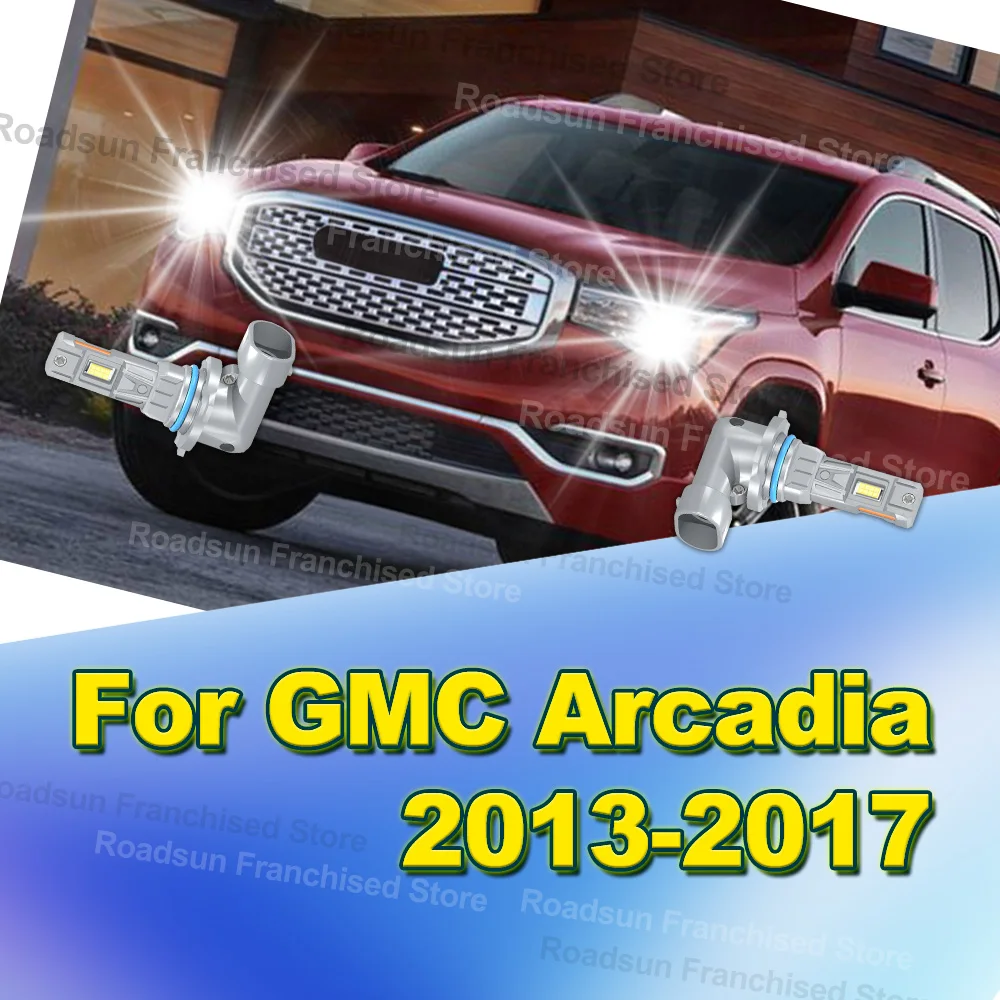 

2X Two Sided Car Headlight Bulbs 3570 CSP Plug-N-Play 30000LM For GMC Arcadia 2013-2017 2014 2015 2016