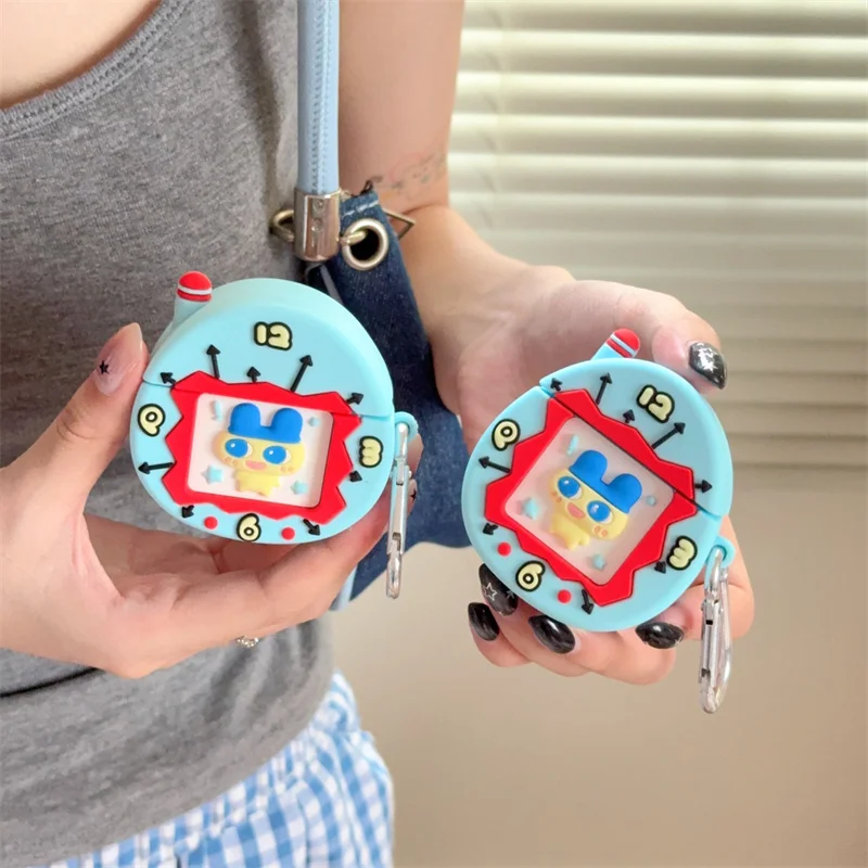 

Funny cartoon rabbit soft silicone earphone cover for Airpods 2 3 4 Apple AirPods Pro 2 4 Cute headphone Funda shockproof cover