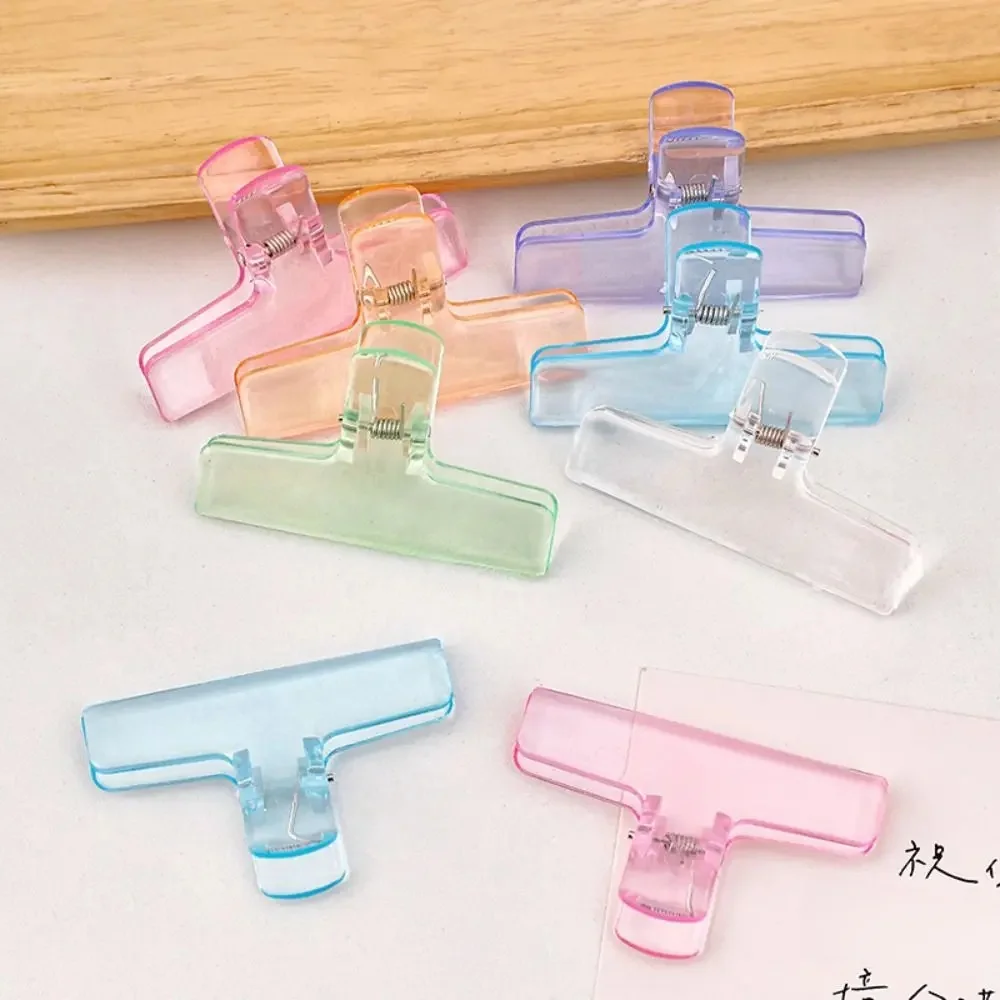 Ins – Clips de reliure transparents, papiers Kawaii, fichiers, Documents, billets, marque-pages, support de Page d'index, fournitures de reliure de bureau
