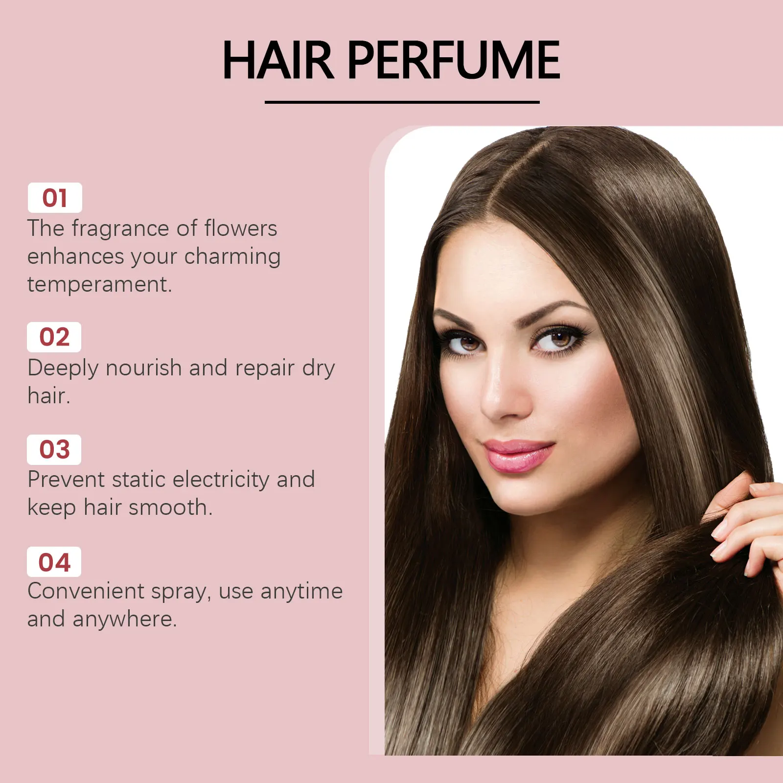 Profumo per capelli floreale 50ml olio nutriente per capelli secchi_voghion.com