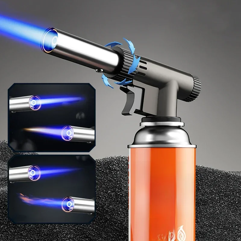 Torche à gaz de soudage portable, odorà flamme, Eva au butane extérieur, briquet pour barbecue de camping, lance-flammes, équipement de soudage, fournitures de cuisine