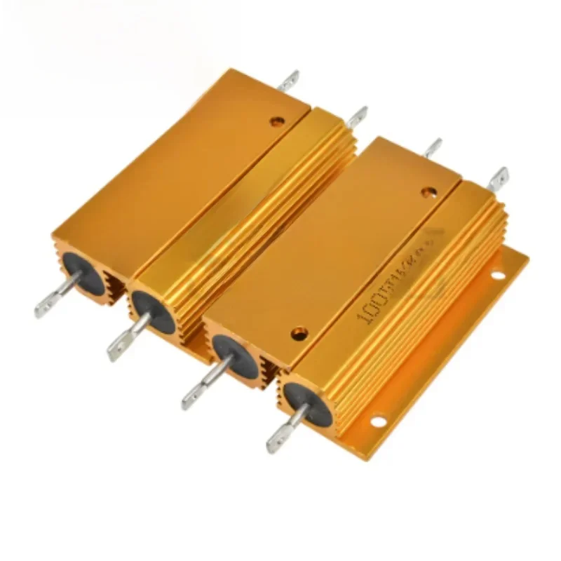 50W 100W Aluminiowa metalowa obudowa Rezystor drutowy 0,01 ~ 100K 0,05 0,1 0,5 1 2 6 8 10 20 200 500 1K 10K omów rezystancji — zdjęcie produktu 7
