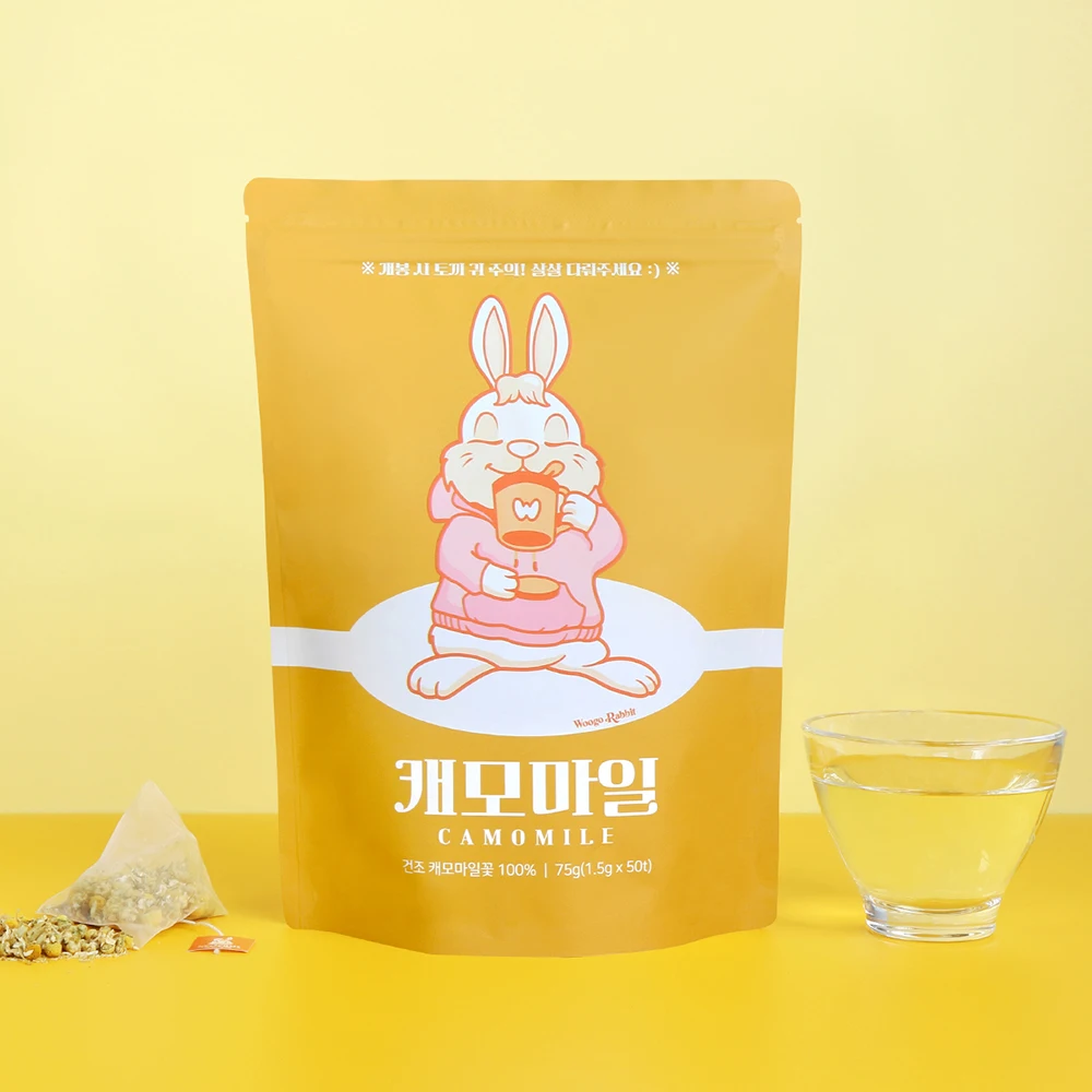 캐50, bolsa de té de hierbas de manzanilla woogorabbit 50ea(1.5g)