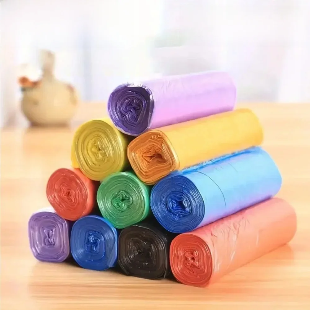 100-300 SZTUK Jednorazowe worki na śmieci do użytku domowego Worki na śmieci do przechowywania w kuchni Worki na śmieci do użytku w salonie Plastikowa torba na odpady do czyszczenia — zdjęcie 2
