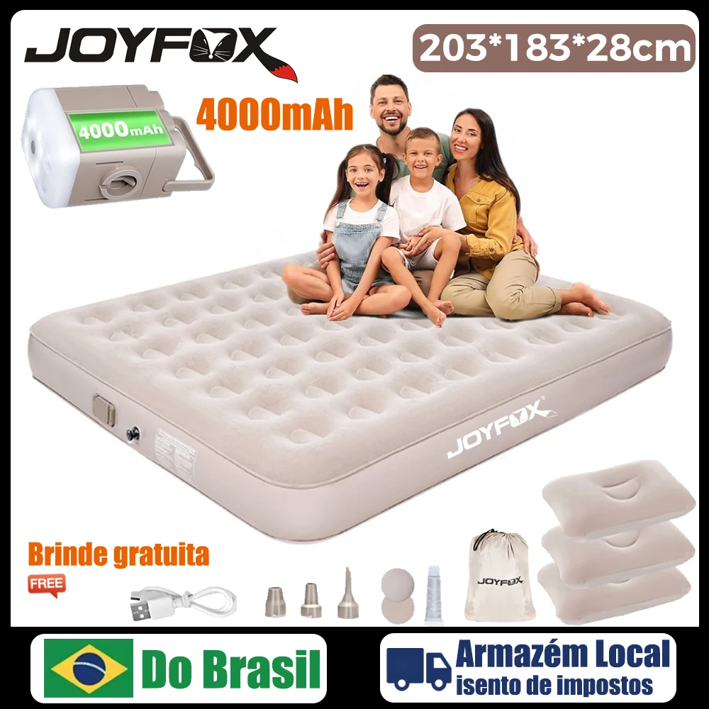 joyfox-inflatable-mattress-couple-king-queen-electric-pump-rechargeable-removable-automatic-inflatable-mattress-with-pillows