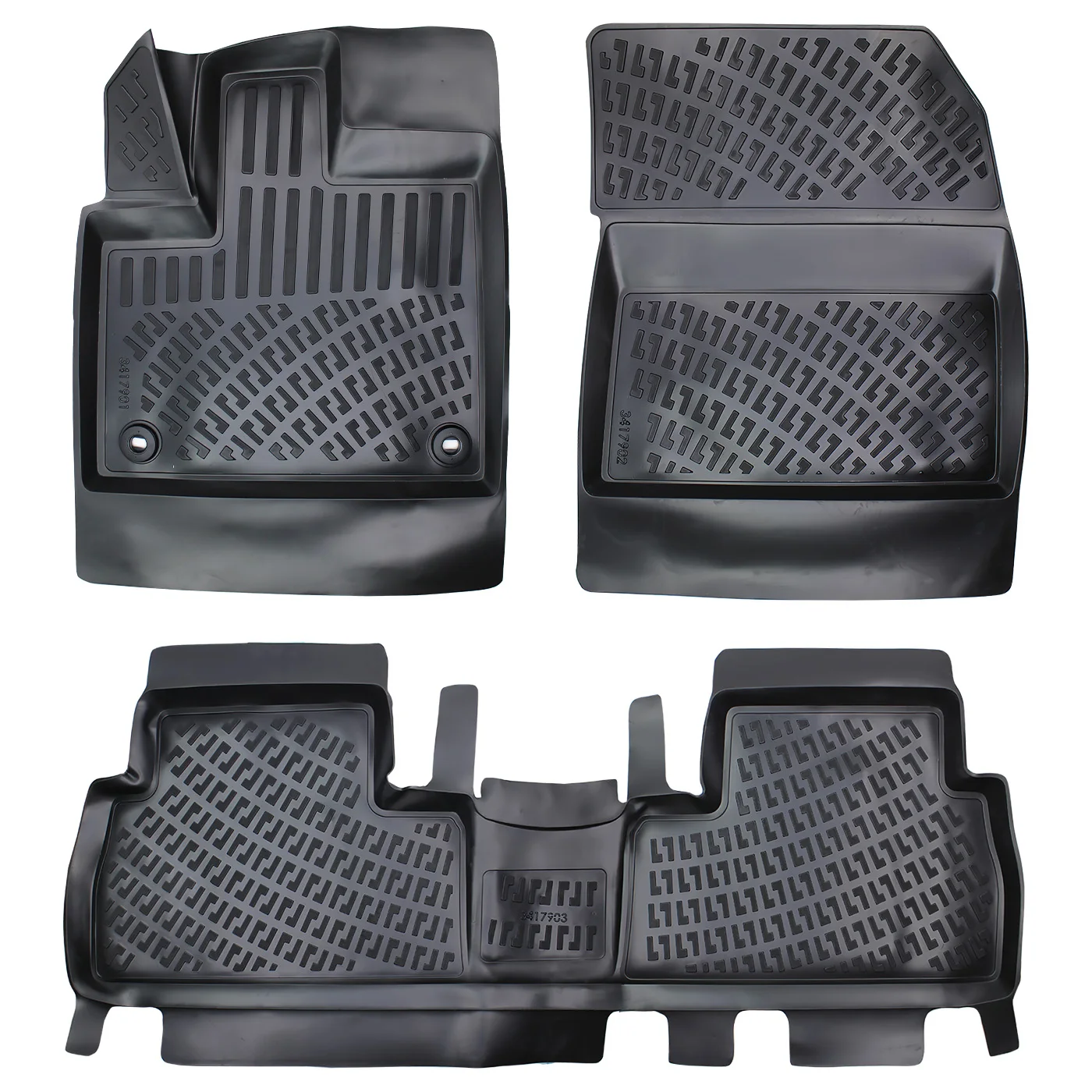 Floor Mats + Cargo Trunk Liner Fits Citroen Berlingo 2019-2024 Set - All Weather Maximum Coverage - Water Resistance