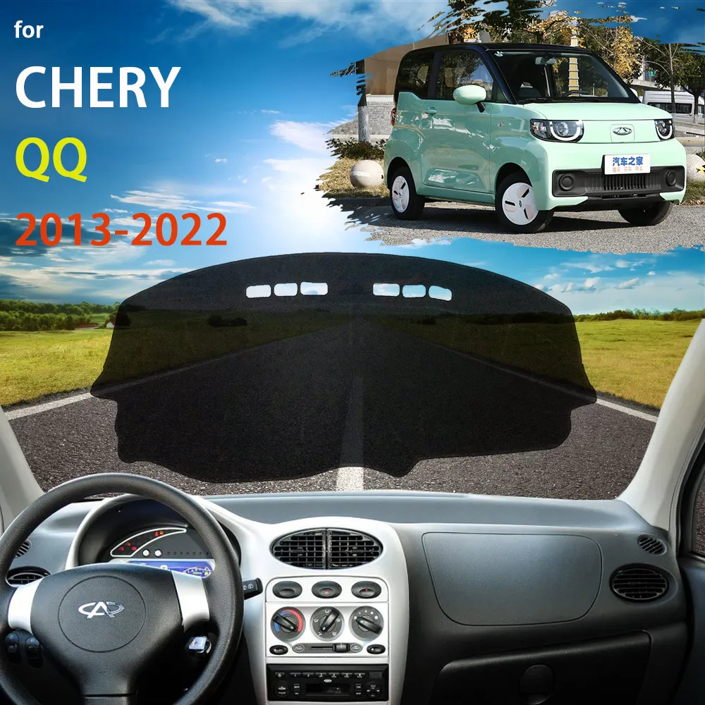 

Защитная накладка на приборную панель для Chery QQ eQ Arauca 2013 ~ 20222, автомобильные аксессуары, солнцезащитный коврик с защитой от УФ-лучей, ковер Dashmat