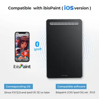 XPPen Deco MW Bezprzewodowy cyfrowy tablet graficzny 8*5 cali Tablet graficzny Bluetooth 5.0 Obsługa pochylenia 60° Windows Mac Android 12 best sales tablet ogniowy - №11