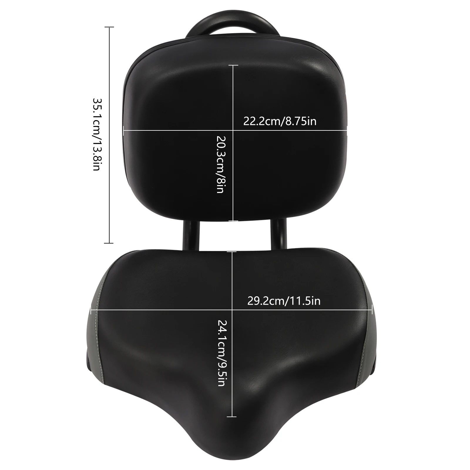 

Велосипедное седло со заменой спинки, мягкая спинка, подушка из искусственной кожи для горного велосипеда, трехколесного велосипеда, регулируемая подушка для спины