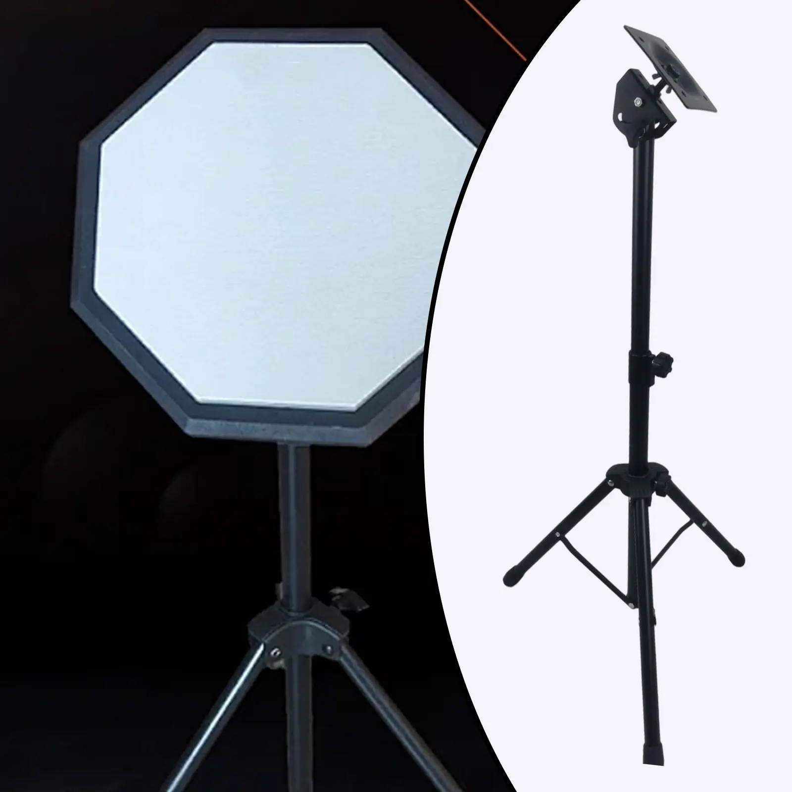 Supporto di montaggio elettronico Supporto per batteria silenzioso Supporto per strumento a percussione regolabile in altezza Tampone per campioni per rullante