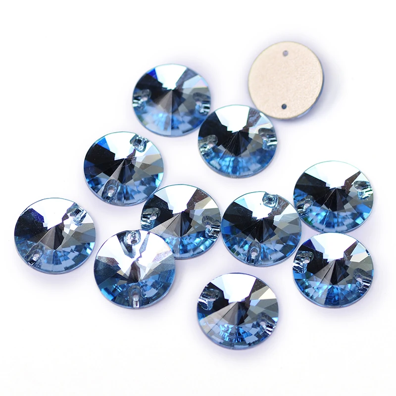 YANRUO 3200 Rivoli AAAAA Glass Crystal Sewn Stones Glitter Strass DIY Crafts Flat Back Sewing Rhinestones On Clothes