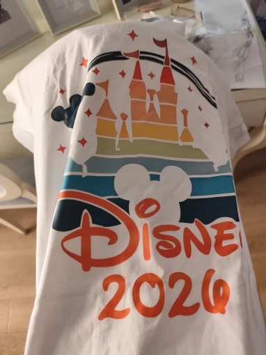 2026 Summer Disney Cotton Print Family Tee Fashion Casual Short Sleeve Top Family Reunion Style Single Pack photo review