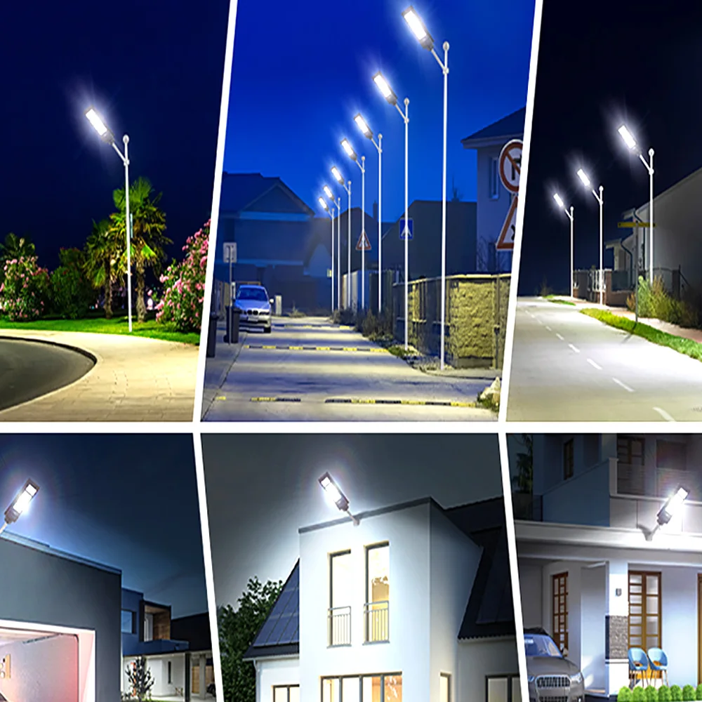 Imagem -06 - Outdoor Solar Power Street Lamp Sensor de Movimento Ipx8 Impermeável Jardim Casa de Campo Parede Light 713cob 500000w