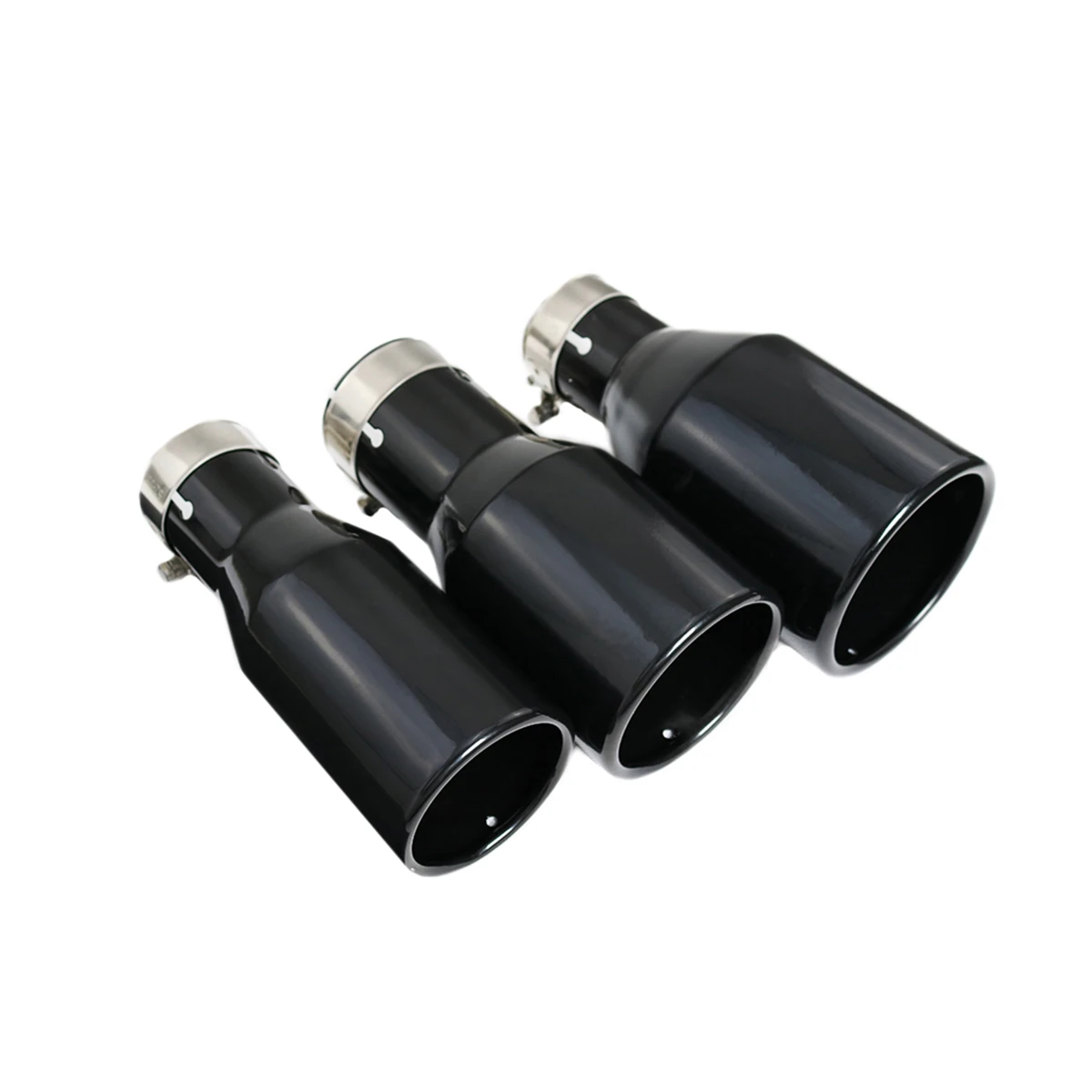 

New Style Stainless Steel Single Outlet Muffler Tip End Pipe Car Straight Cut Exhaust Tip For Universal Car Exhaust System