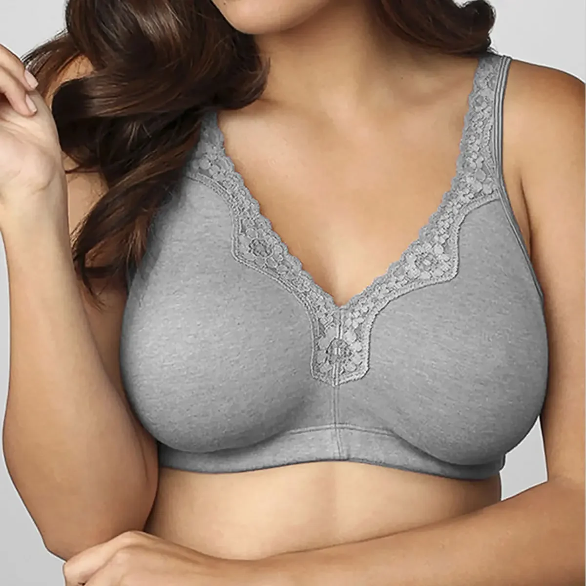 Bh's voor Vrouwen Nieuwe Plus Size Ondergoed 95% Katoen Volledige Grote Cup Comfortabele Naadloze Draadloze Ultradunne Beha 115DEF
