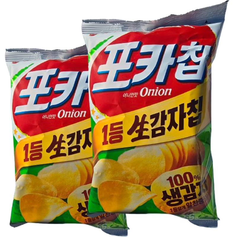 Orion Foka Chips Onion Flavor 66G 10 Pcs