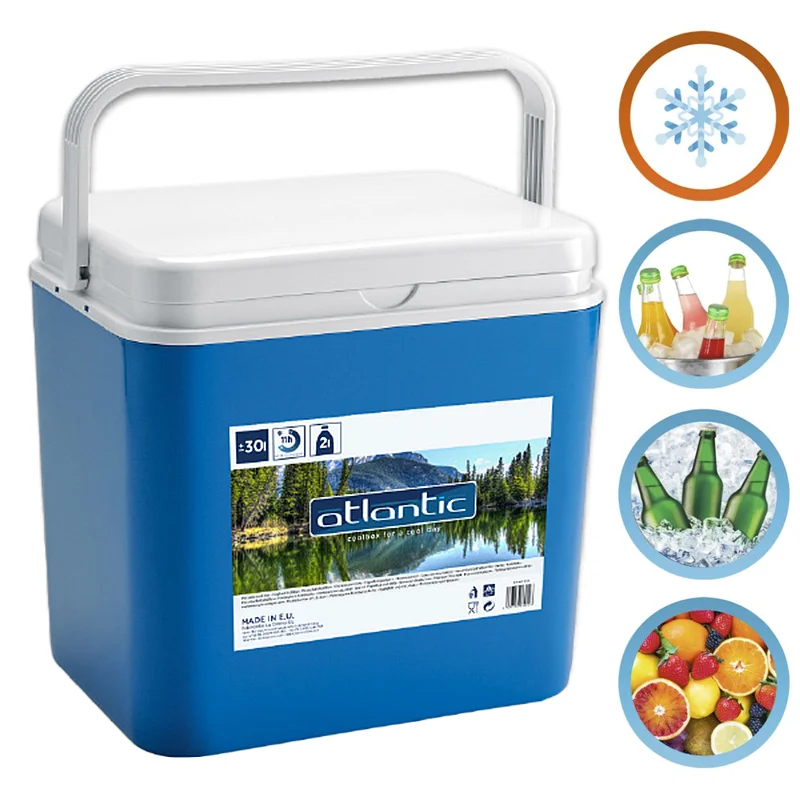 Starley-fridge portable thermal blue and white polypropylene Ideal for outdoor activities in the garden Camping barbecues Pisicna beach capacity-10 litres/18 litres/24 litres/30 litres