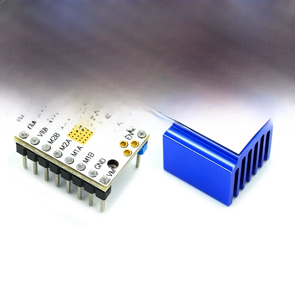 Drukarka 3D TMC2208 sterownik silnika krokowego V1.2 moduł napędu krokowego ze śrubokrętem radiatora do kontroler drukarki 3D — zdjęcie 2