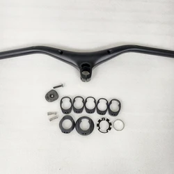 T1000 Carbon Fiber Integrated MTB Bicycle Handlebar Riser 740mm Mtb Accessories