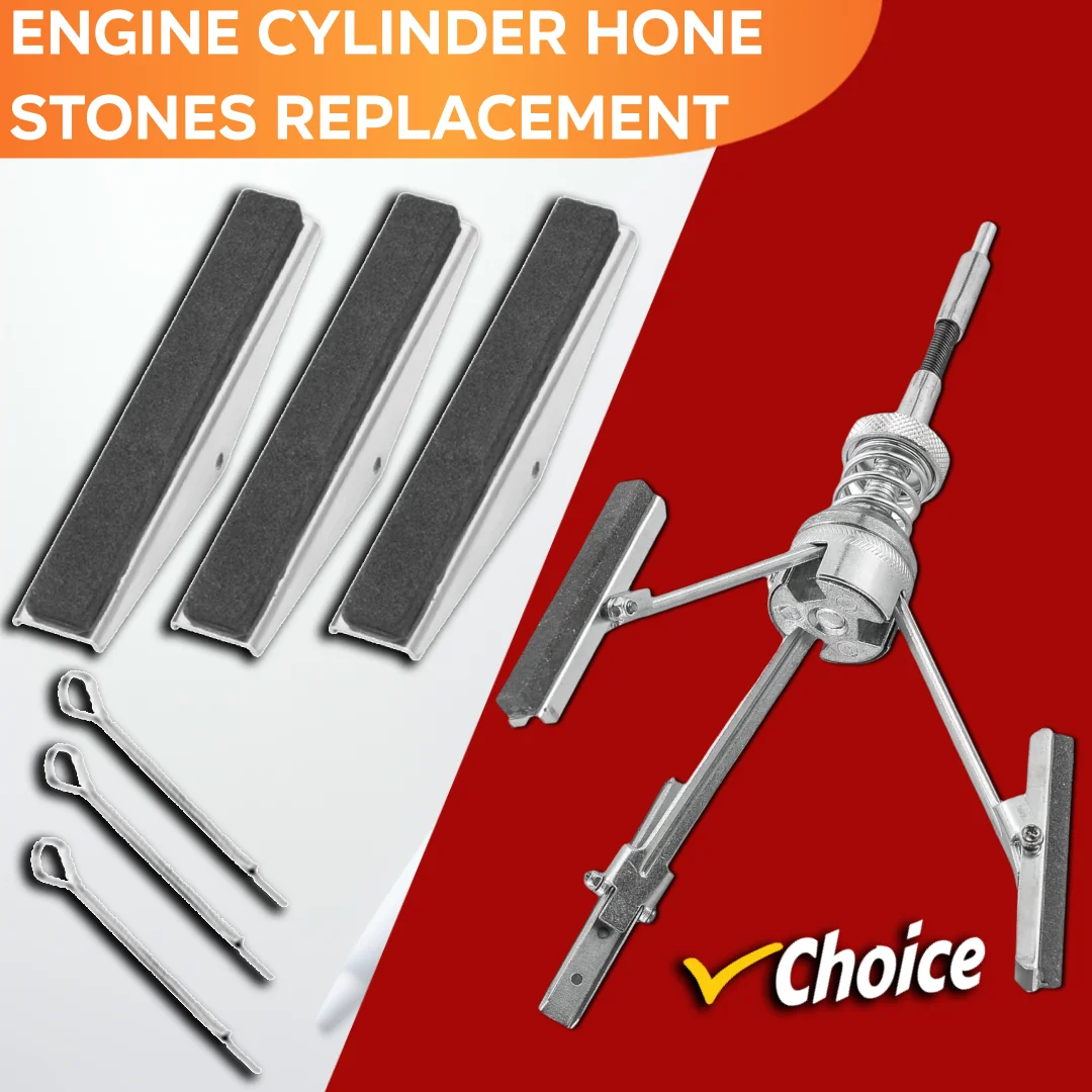 

Тормозной цилиндр двигателя Hone Accession, регулируемый депилятор, длинные камни, зернистость 220, инструмент для хонингования цилиндра для восстановления гладкости