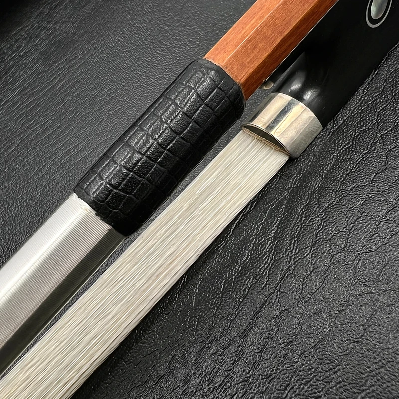 100% genuine Pernambuco 4/4 Violin Fiddle Bow viola bow cello bow,silver parts,Siberian horsetail horsehair