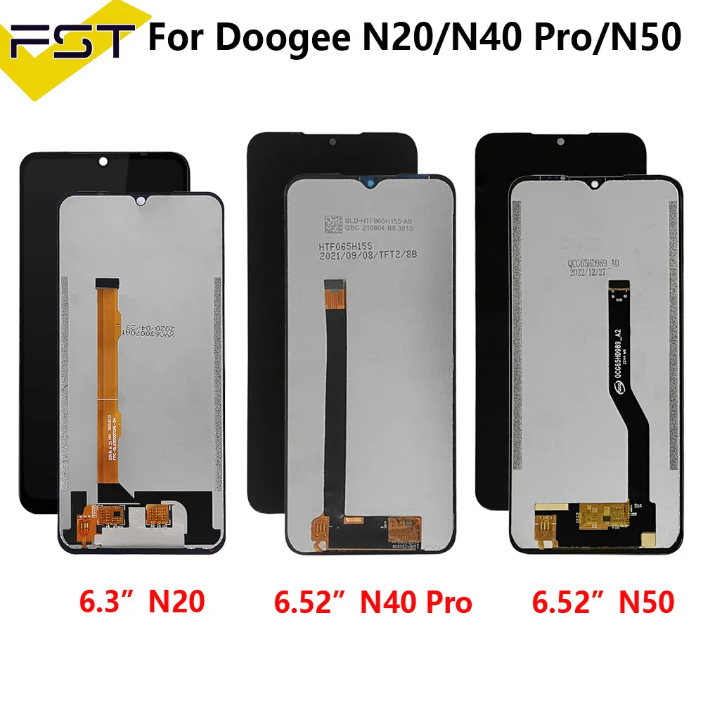 Originele Voor DOOGEE N40 Pro N20 Pro Lcd-scherm + Touch Screen Digitizer Vergadering Voor Doogee N50 N55 N55 Plus n55 Pro Lcd-scherm