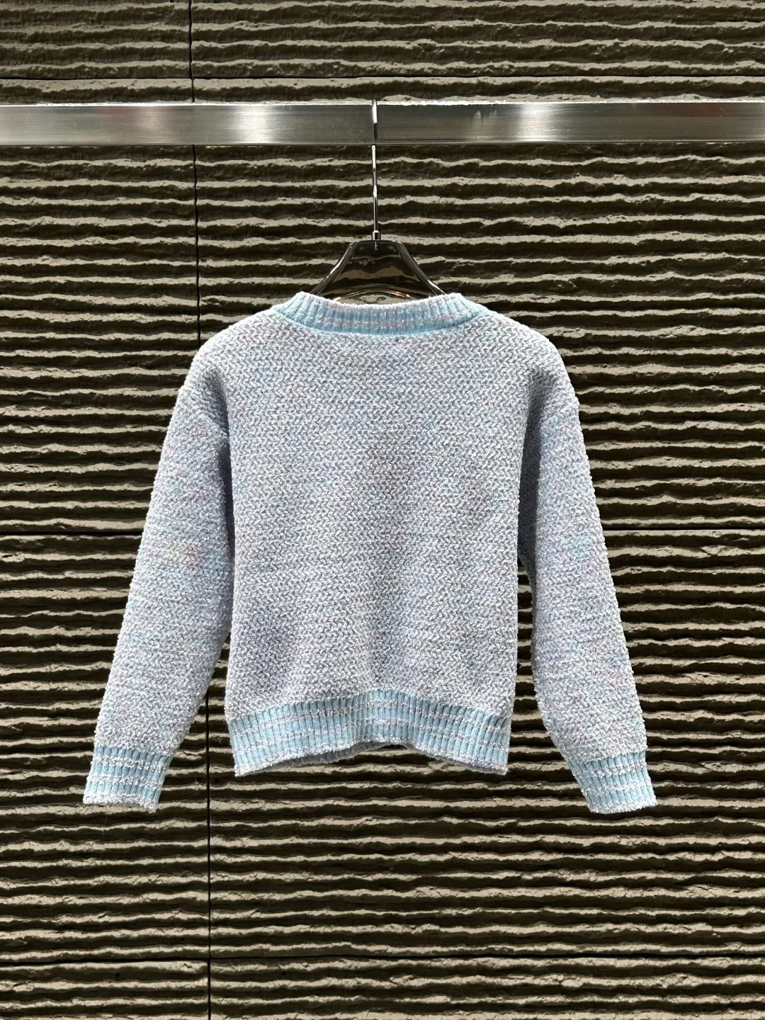 

2025 Autumn Winter New Fashion Heavy Industry Hot Stamping Letter Temperament Socialite Cardigan