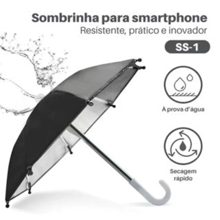 Mini Umbrella Mobile Phone Support Sunshade and Protector P/Mobile Phone Against Sun and Rain-SS-1-Fast Shipping P/All Brazil