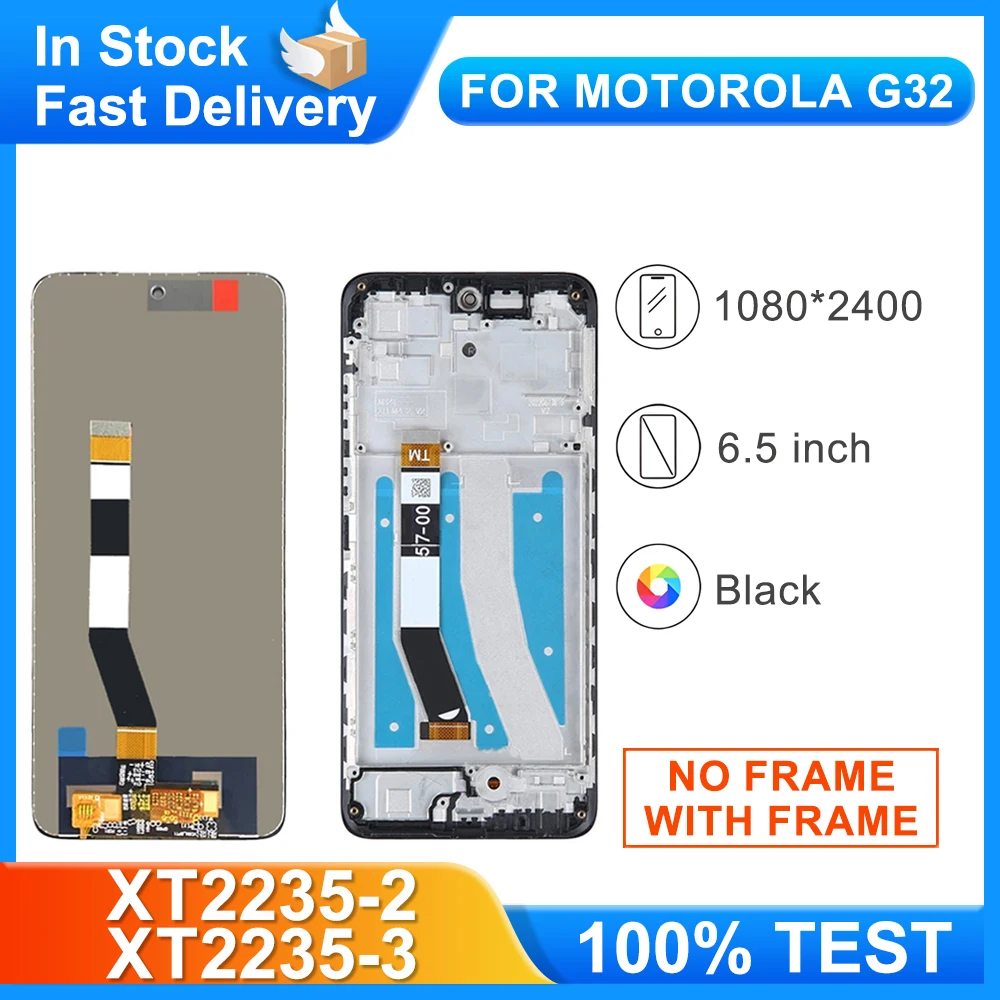 Pantalla LCD de 6,5 pulgadas para Motorola Moto G32 G73, montaje de pantalla táctil de repuesto para Moto G32 ‎ XT2235-2 XT2235-3 Pantalla