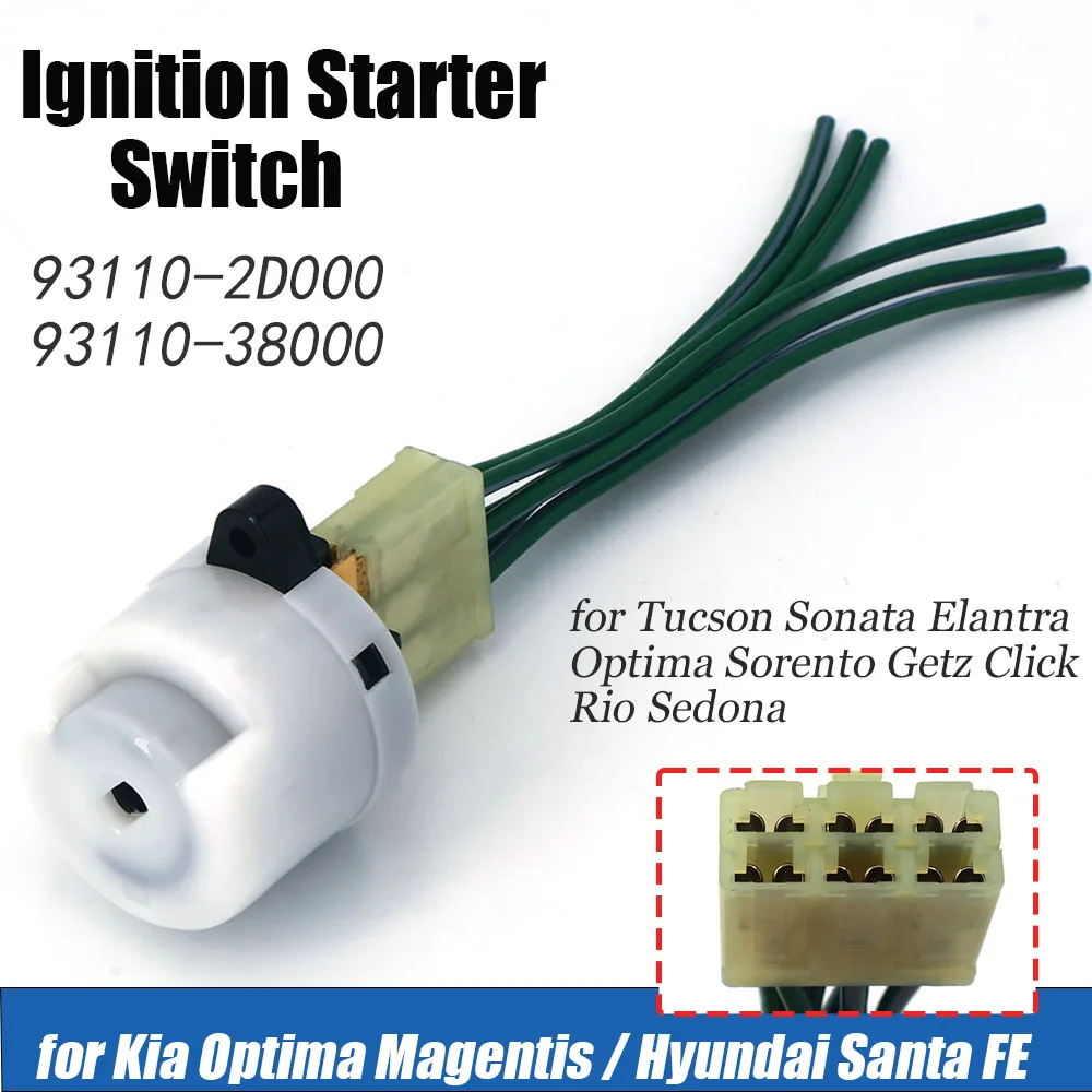 93110-2D000 93110-38000 Genuine Ignition Stater Switch For Hyundai Tucson Santa FE Sonata Elantra/Kia Optima Rio Interior Parts