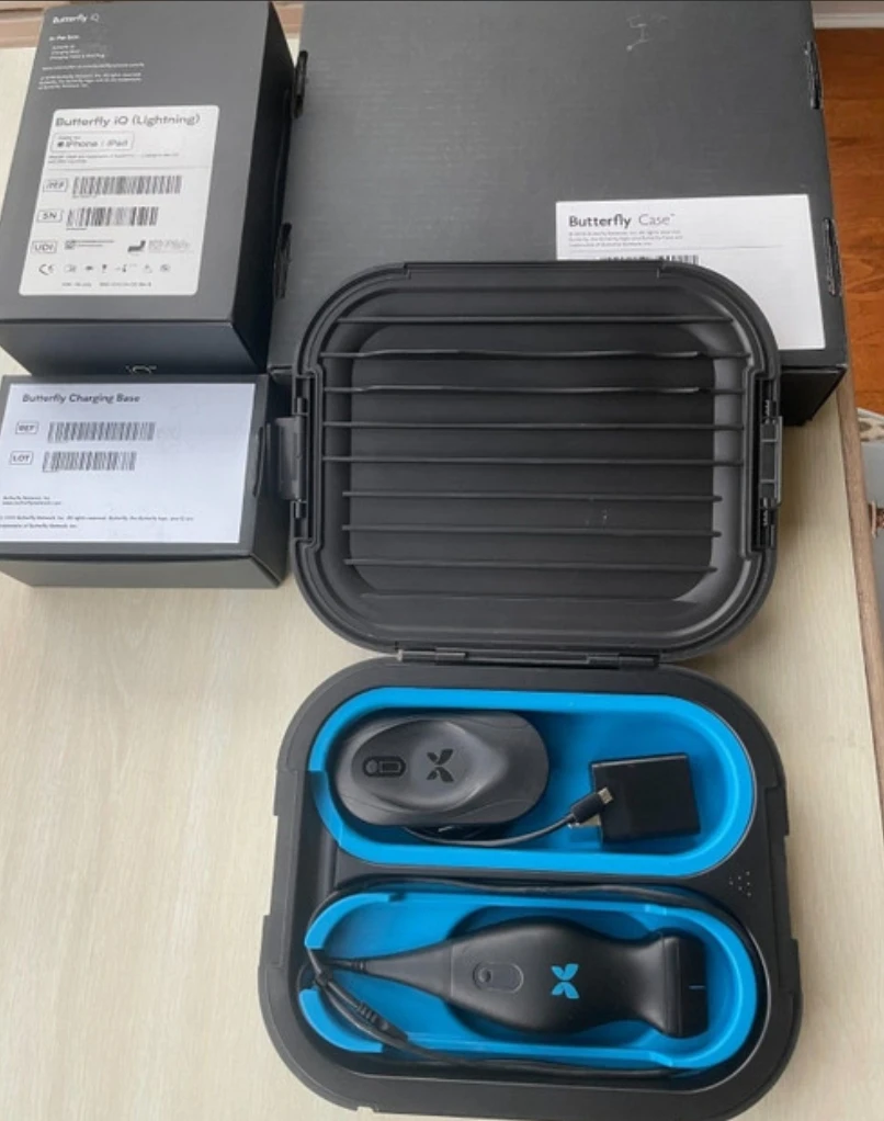 أفضل مورد للموجات فوق الصوتية المحمولة على شكل فراشة iQ لعيد الميلاد - مع كابل Lightning + محول USB C + حقيبة تسليم مجاني على مستوى البلاد