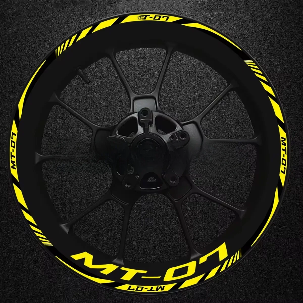 AliExpress For Yamaha MT-07 MT07 MT 07 Motorcycle Modification Reflective Wheel Hub Stickers Inner Motor Cycle