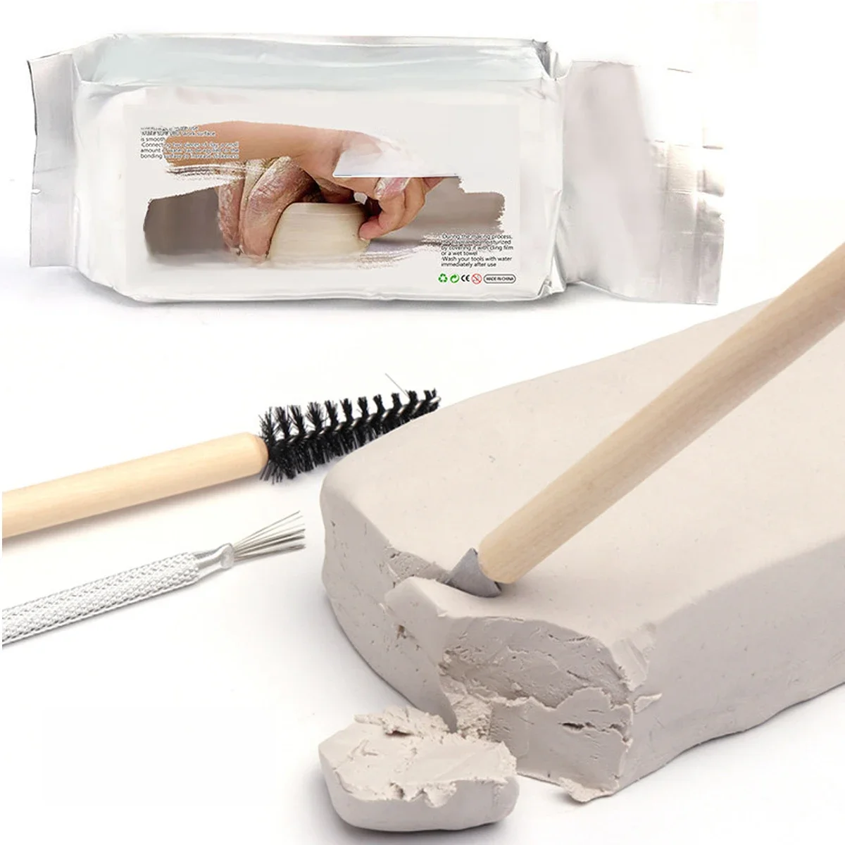 500g profesjonalna miękka glina wysokiej jakości piec w piekarniku glina polimerowa DIY Handmade materiał prototypowy rzeźba gleba ceramiczna glina dla lalek — zdjęcie 2